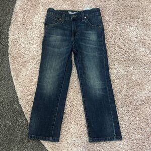 Boys Wrangler Dark Blue Straight-Leg Jeans
